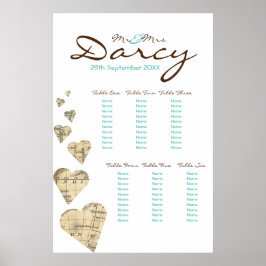 Vintage Kartografieübersicht Poster