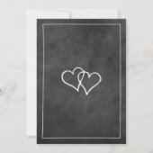 Vintage Karton-Schrift Hochzeitseinladungen Einladung (Rückseite)