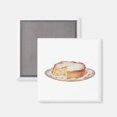 Vintage Käsekuchen Süßigkeiten Nachtisch Magnet (Vorderseite/Rückseite)