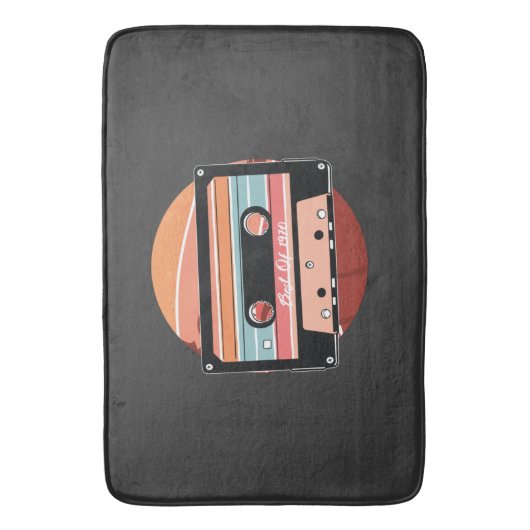 Vintage Kassette Badematte (Vorderseite Vertikal)