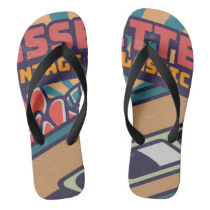 Vintage-Kassette Badesandalen