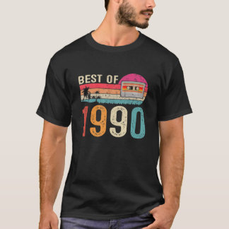 Vintage Kassette Best of 1990 Geboren 32. Geburtst T-Shirt