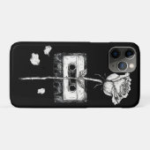 Vintage-Kassette Blütenrose Ästhetik Case-Mate iPhone Hülle (Rückseite (Horizontal))