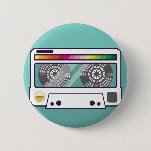Vintage Kassette Button (Vorderseite)