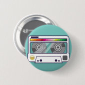 Vintage Kassette Button (Vorne & Hinten)