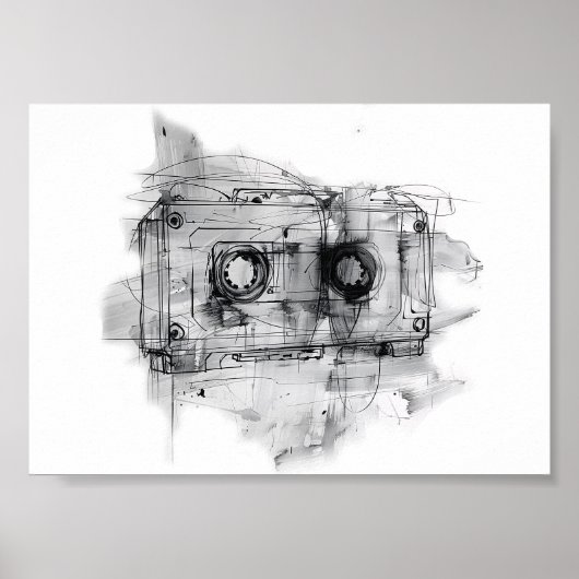 Vintage-Kassette Poster (Vorne)