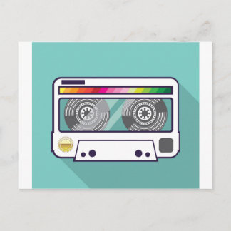 Vintage-Kassette Postkarte