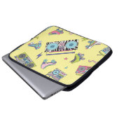 Vintage Kassette, Roller-Skate: Retro Laptopschutzhülle (Vorne Knopf)