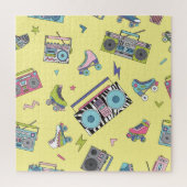 Vintage Kassette, Roller-Skate: Retro Puzzle (Vertikal)
