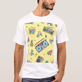 Vintage Kassette, Roller-Skate: Retro T-Shirt