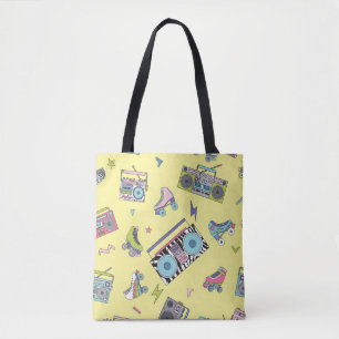 Vintage Kassette, Roller-Skate: Retro Tasche