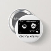 Vintage-Kassetten-Design! Button (Vorne & Hinten)