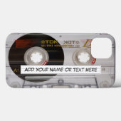 Vintage Kassettenansicht Case-Mate iPhone Hülle (Rückseite (Horizontal))