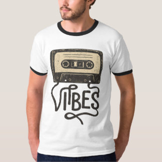 Vintage Kassettenband mit Villen-Typografie T-Shirt