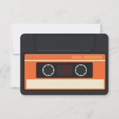 Vintage Kassettenhochzeit Save The Date (Rückseite)