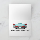 VINTAGE KASSIKAFAHRZEUGKARTE KARTE (Innenseite)