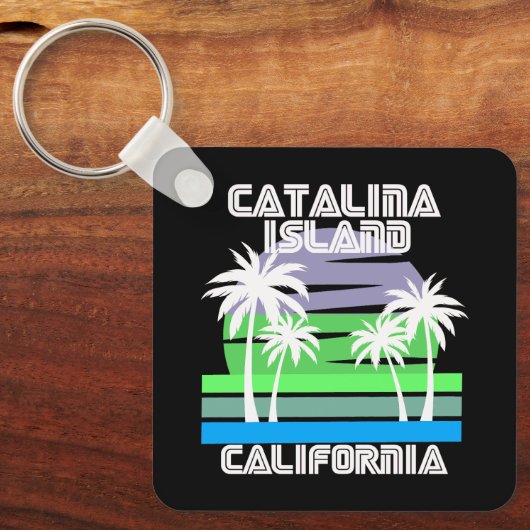 Vintage katalanische Insel Kalifornien Schlüsselanhänger (Vorderseite)
