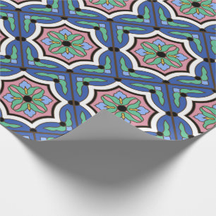 Vintage katalanische Insel Tile Geschenkpapier