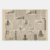 Vintage Katalogseite Geschenkpapier Set (Vorderseite 3)