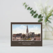 Vintage Kathedrale, Christchurch NZ Postkarte (Stehend Vorderseite)