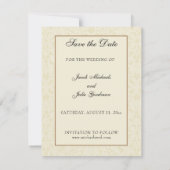 Vintage katholische Hochzeit Save the Date (Rückseite)