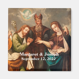 Vintage katholische Personalisierte Gastgeschenke  Magnet