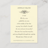 Vintage katholische Weihnachtsfeier Drei Wismen Visitenkarte (Rückseite)