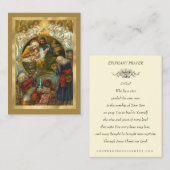 Vintage katholische Weihnachtsfeier Drei Wismen Visitenkarte (Vorne/Hinten)