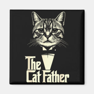 Vintage-Katz-Vater Papa Leben Katz-Daddy glücklich Magnet