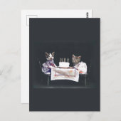 Vintage Kätzchen Geburtstagskarte Postkarte (Vorne/Hinten)