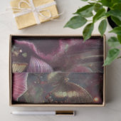 Vintage-Kätzchen-Schmetterlingsgarten-Decoupage Seidenpapier (Geschenk)