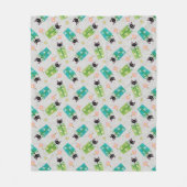 Vintage Kätzchen und Geschenkboxen Fleecedecke (Vorderseite)