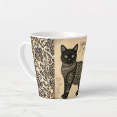 Vintage-Katze, Antike Katze und Motivmuster Milchtasse (Linke Ecke)