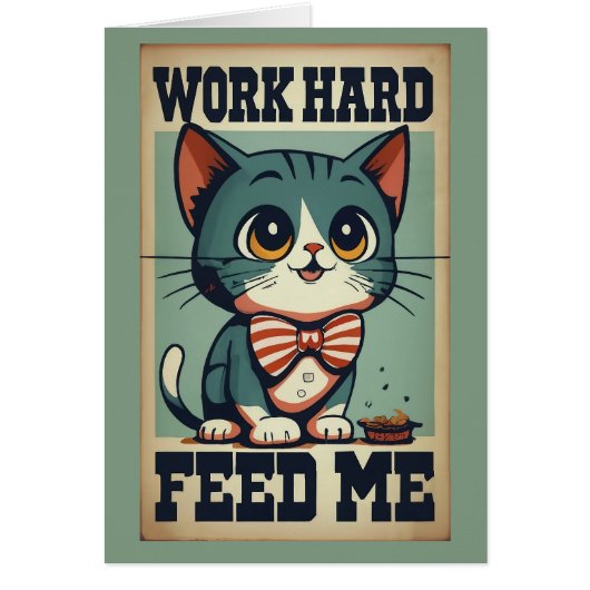 Vintage Katze arbeiten (Vorne)