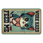 Vintage Katze arbeiten Magnet (Horizontal)
