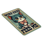 Vintage Katze arbeiten Magnet (Rechte Seite)