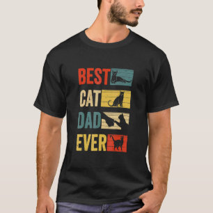 Vintage Katze Daddy Retro Bester Katze Vater je T-Shirt