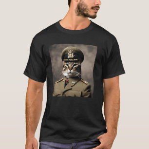 Vintage-Katze General - Sehr Coole Retro General K T-Shirt