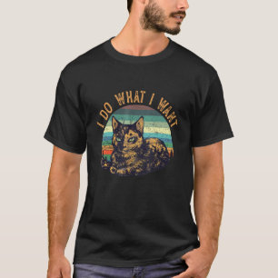 Vintage-Katze, ich mache, was ich will, Katze, lus T-Shirt