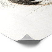 Vintage Katze-Illustration Poster (Ecke)