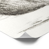 Vintage Katze-Illustration Poster (Ecke)