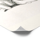 Vintage Katze-Illustration Poster (Ecke)