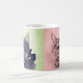 Vintage Katze in Collar Kaffeetasse (Mittel)