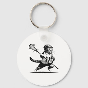 Vintage Katze Lacrosse Kitten Lacrosse Lacrosse Schlüsselanhänger