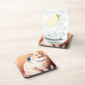 Vintage Katze mit Blue Bow Untersetzer (Rechte Seite)