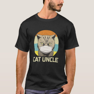 Vintage-Katze mit Gesichtsmaske Quarantäne Lustig T-Shirt