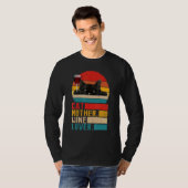 Vintage Katze Mutterwein T-Shirt (Vorne ganz)