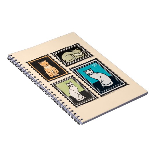 Vintage Katze Notizblock (Rechte Seite)