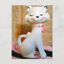Vintage Katze Postkarte