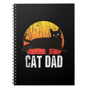 Vintage Katze   Retro Animal Present Notizblock